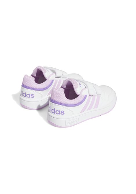 Scarpe Adidas Hoops 3.0 Bianco Rosa Bambini ADIDAS CORE | Sneakers | IF5319-